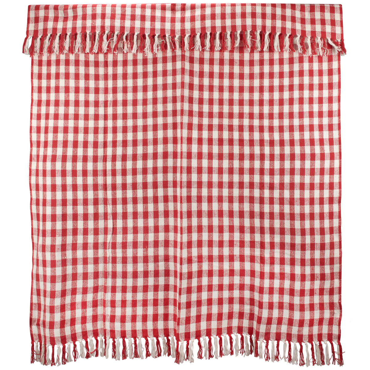 Red Gingham Throw